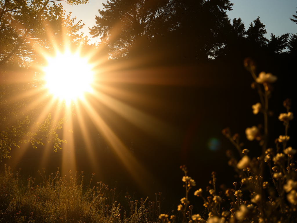 It’s sunny outside.